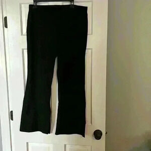 Clara Sun Woo ponte knit boot cut pant -black size XL